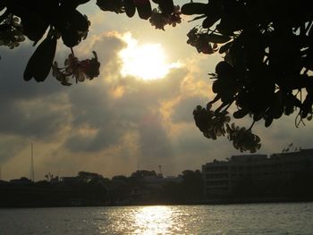 Sunset over river