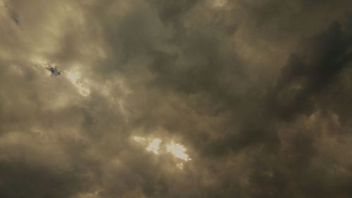 Low angle view of cloudy sky