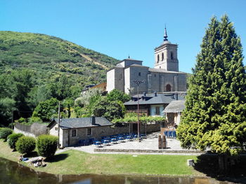 Built structure with trees in background