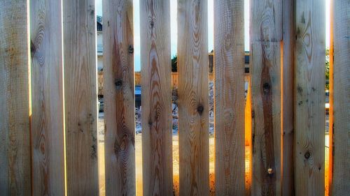 Full frame shot of bamboo fence