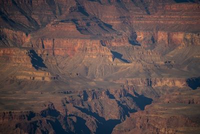 Aerial view of dramatic landscape