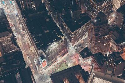 High angle view of cityscape