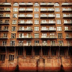 Low angle view of building in city
