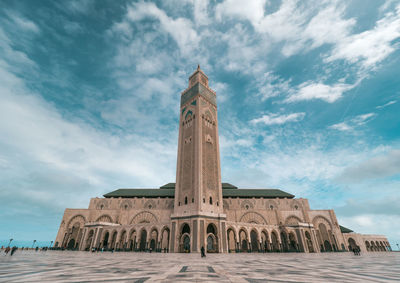 Low angle view of historical building against sky