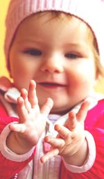 Close-up portrait of a girl