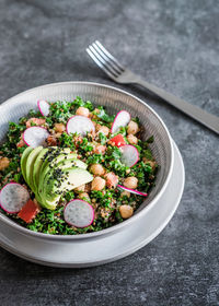 Fresh salad in bowl