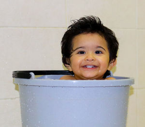 Portrait of smiling boy