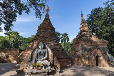 Low angle view of temple