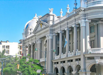 Low angle view of building against sky