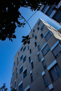 Low angle view of building against clear sky