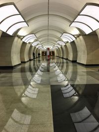 Interior of subway station