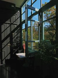 Interior of abandoned building