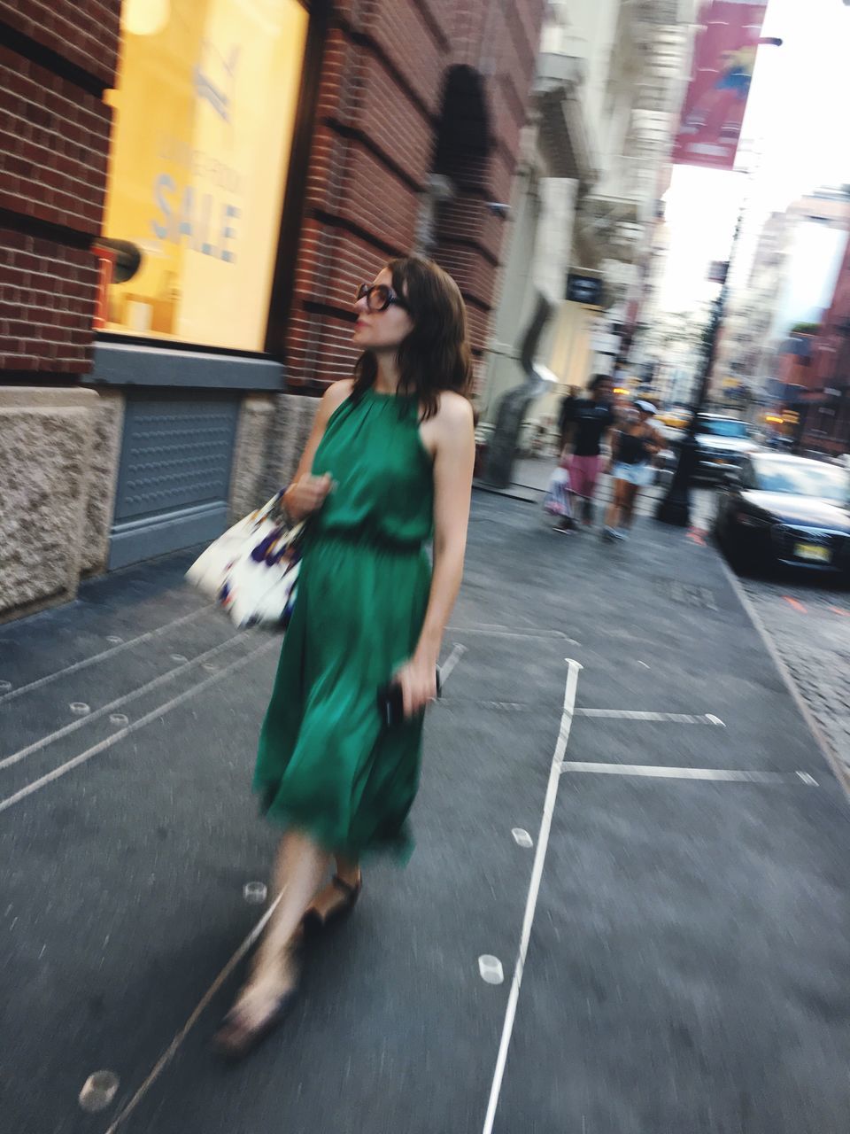 blurred motion, motion, real people, one person, full length, walking, lifestyles, day, architecture, building exterior, outdoors, people