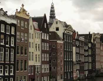 Low angle view of buildings against sky