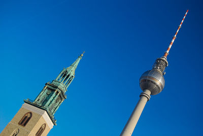 The fernsehturm television tower on alexandraplatz, berlin