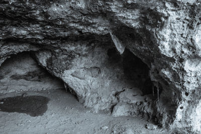 Full frame shot of rock in cave