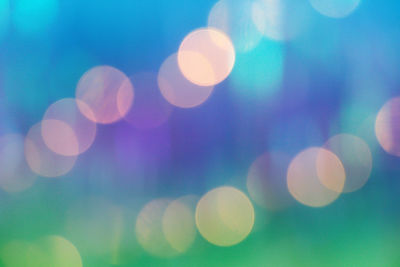 Defocused image of lights