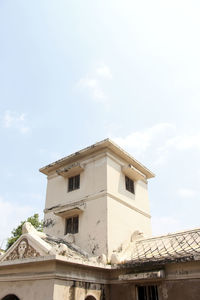 Low angle view of building against sky