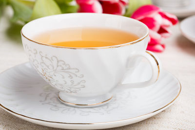 Close-up of coffee on table