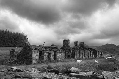 Old ruins against sky