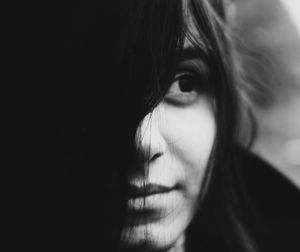 Close-up portrait of woman