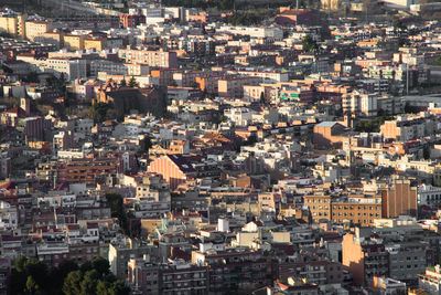High angle view of townscape