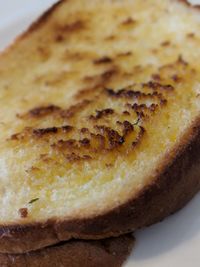 Close-up of bread on plate