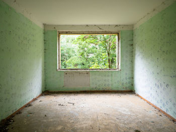 Interior of abandoned building