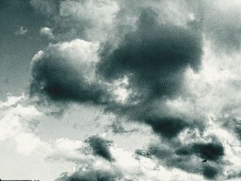 Low angle view of storm clouds in sky
