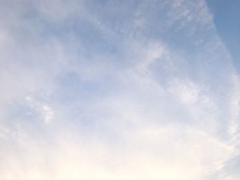 Low angle view of clouds in sky