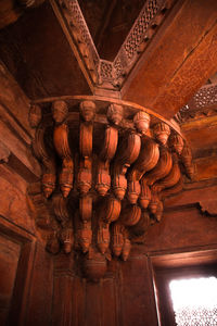 Low angle view of ceiling of building