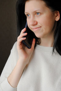 Portrait of beautiful young woman