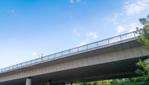 Low angle view of bridge against sky