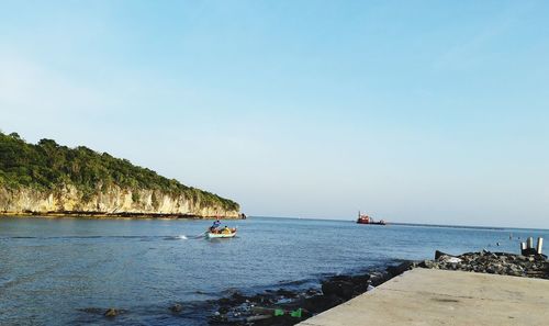 Scenic view of sea against sky