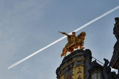Low angle view of statue
