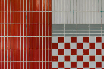 Full frame shot of tiled wall