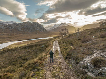 Gruinard river hike with dji mavic 3 and i am the model