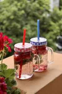 Close-up of drink on table