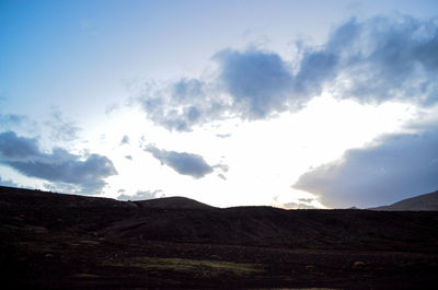 Low angle view of mountain against sky