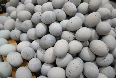 Full frame shot of eggs