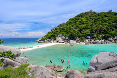 Scenic view of sea against sky