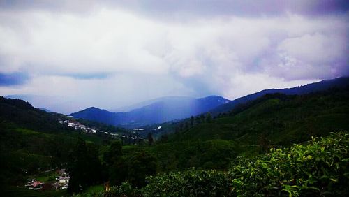 Panoramic view of landscape against sky