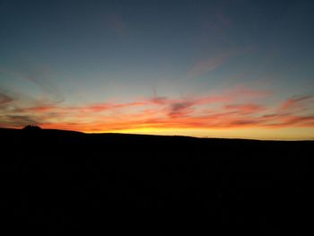 Sunset over landscape