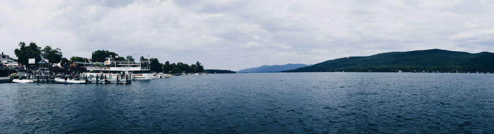 Panoramic view of sea against sky