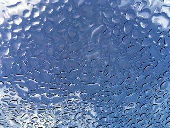 Close-up of water in rain