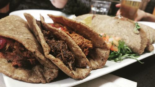 Close-up of food in plate