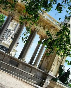 Low angle view of historical building