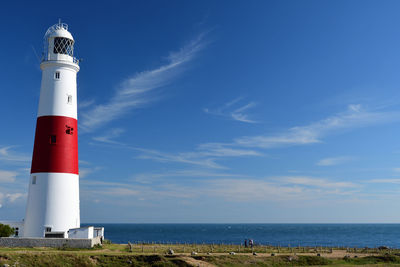 Lighthouse at seaside