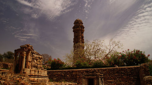 Low angle view of old building