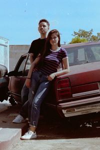 Portrait of a smiling young couple